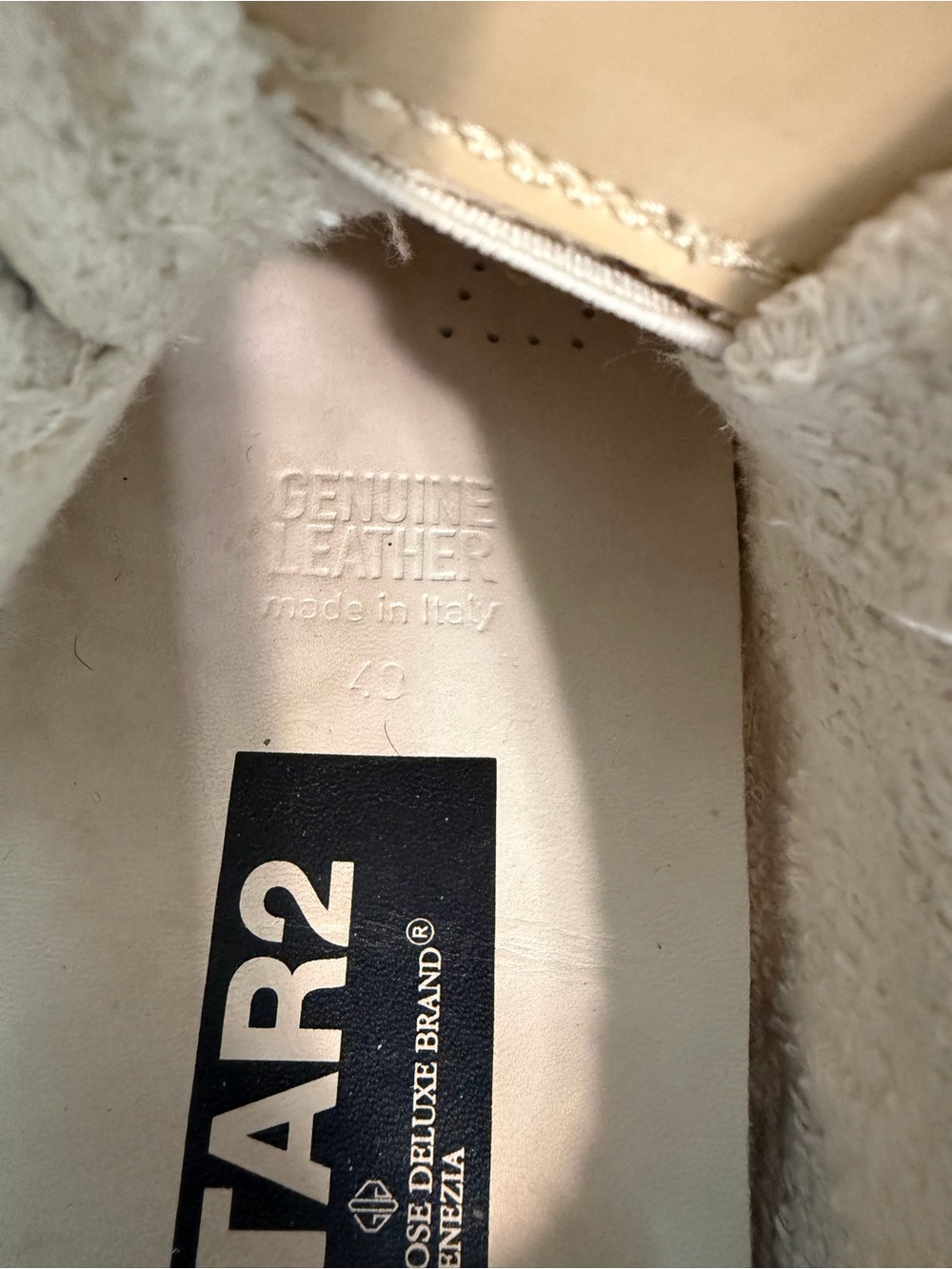 Golden Goose V-Star 2 Gold Metallic Blue Star Sneakers EU 40 - Picture 7 of 15